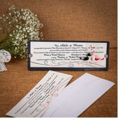 Invitatie de nunta Zella Floral - TIPARIRE GRATUITA