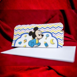 Invitatie de botez Annabel Baby Mickey Mouse - TIPARIRE GRATUITA